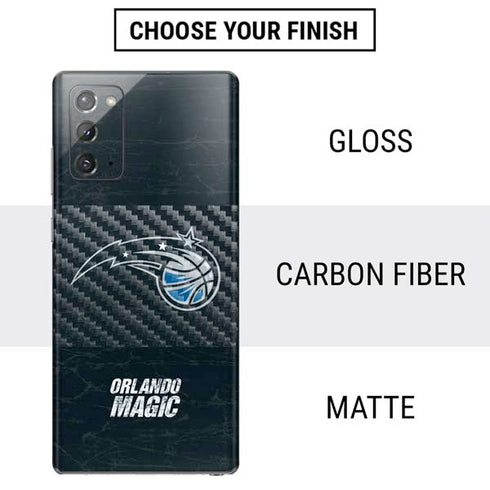 NBA Orlando Magic Black Secondary Logo Galaxy Note20 5G Skin